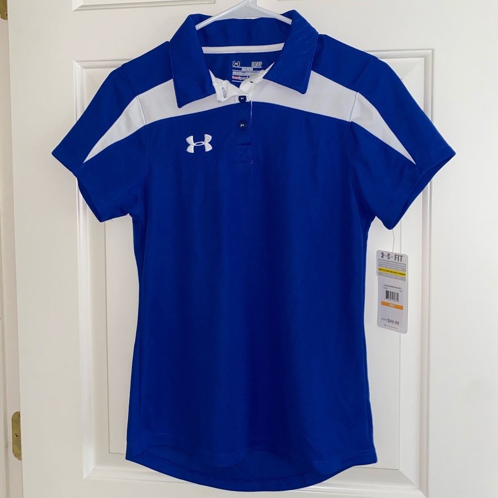 NWT Under Armour Royal Blue Polo